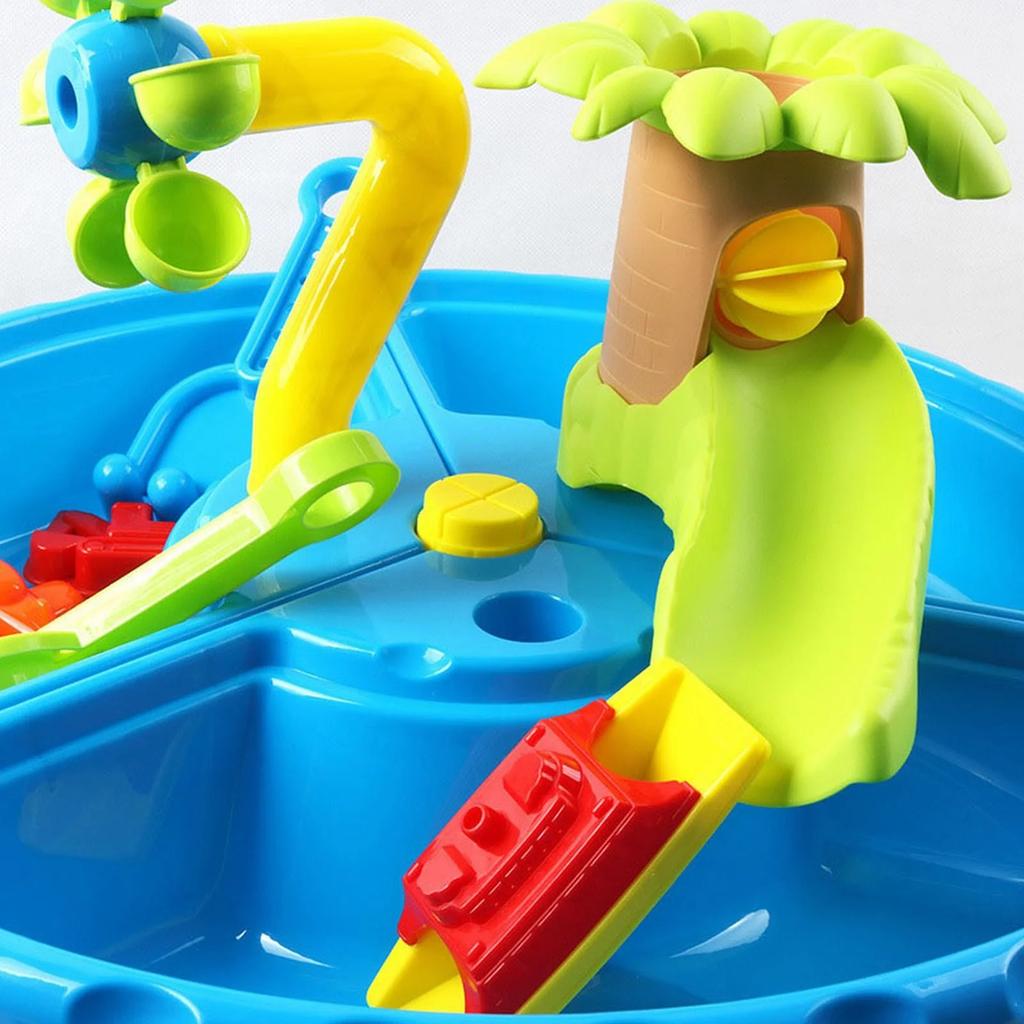 Outdoor Backyard Activity Sensory Table, Water Table For Toddlers 1-3,Kids Sand Water Play Table, Toddler Water Table Toys Summer Outside Beach