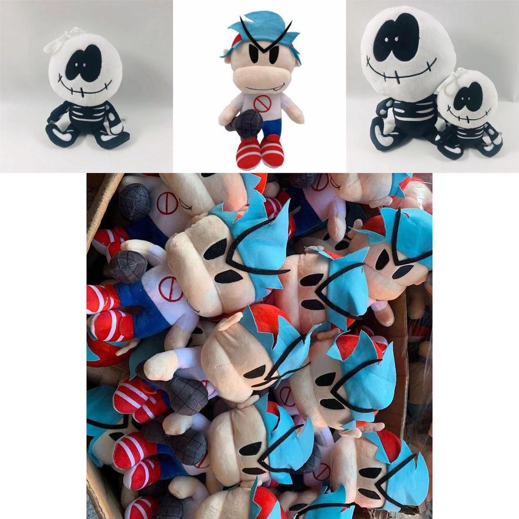 Friday Night Funkin Plush Toy Adorably Soft Fnf Whitty And Boyfriend Lemon Demon Doll For Kids