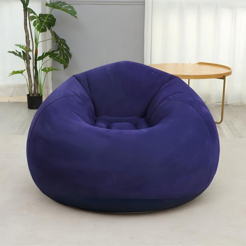 Lazy Inflatable Sofa Chair Living Room Folding Tatami Single Lounger Sofa Home Decoration Bean Bag Chair Outdoor Casual Sofa Bed