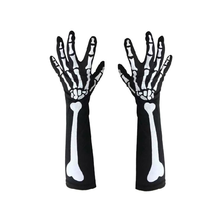 Halloween Skeleton Gloves Skull Face Mask Costume Party Cosplay Props Outdoor