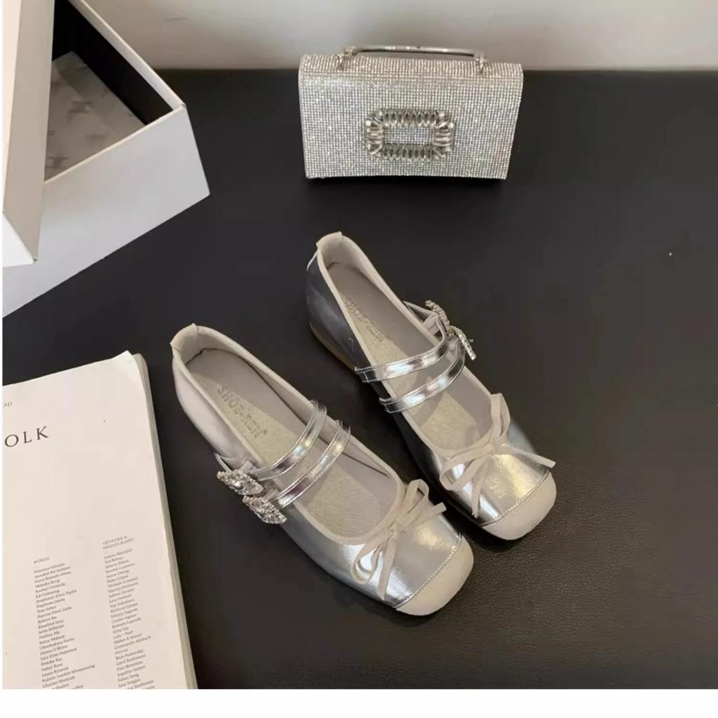 fashion High Quality Double Buckle Mary Jane Shoes Medium Heeled Women's Single Soft and Comfortable Shoes for Women Zapatos De Mujer