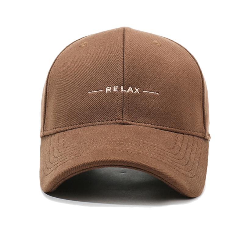 Embroidered Letter Cap Autumn Winter Men's Velvet Warm Baseball Cap Women's Sun Hat