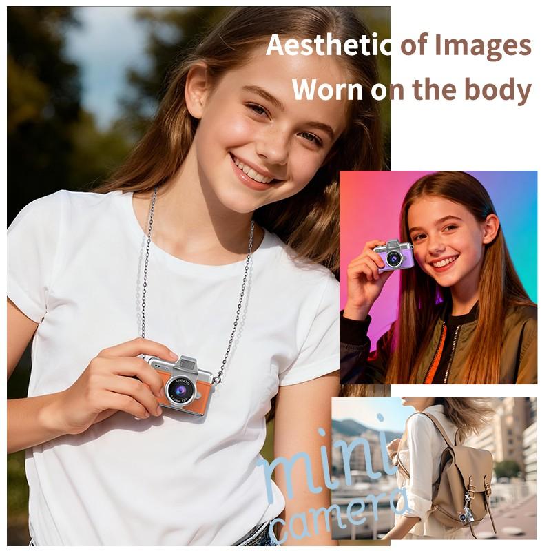 Mini Camera CCD Digital Camera 1080P Video Recorder 1.4 Inch Flip Selfie Screen