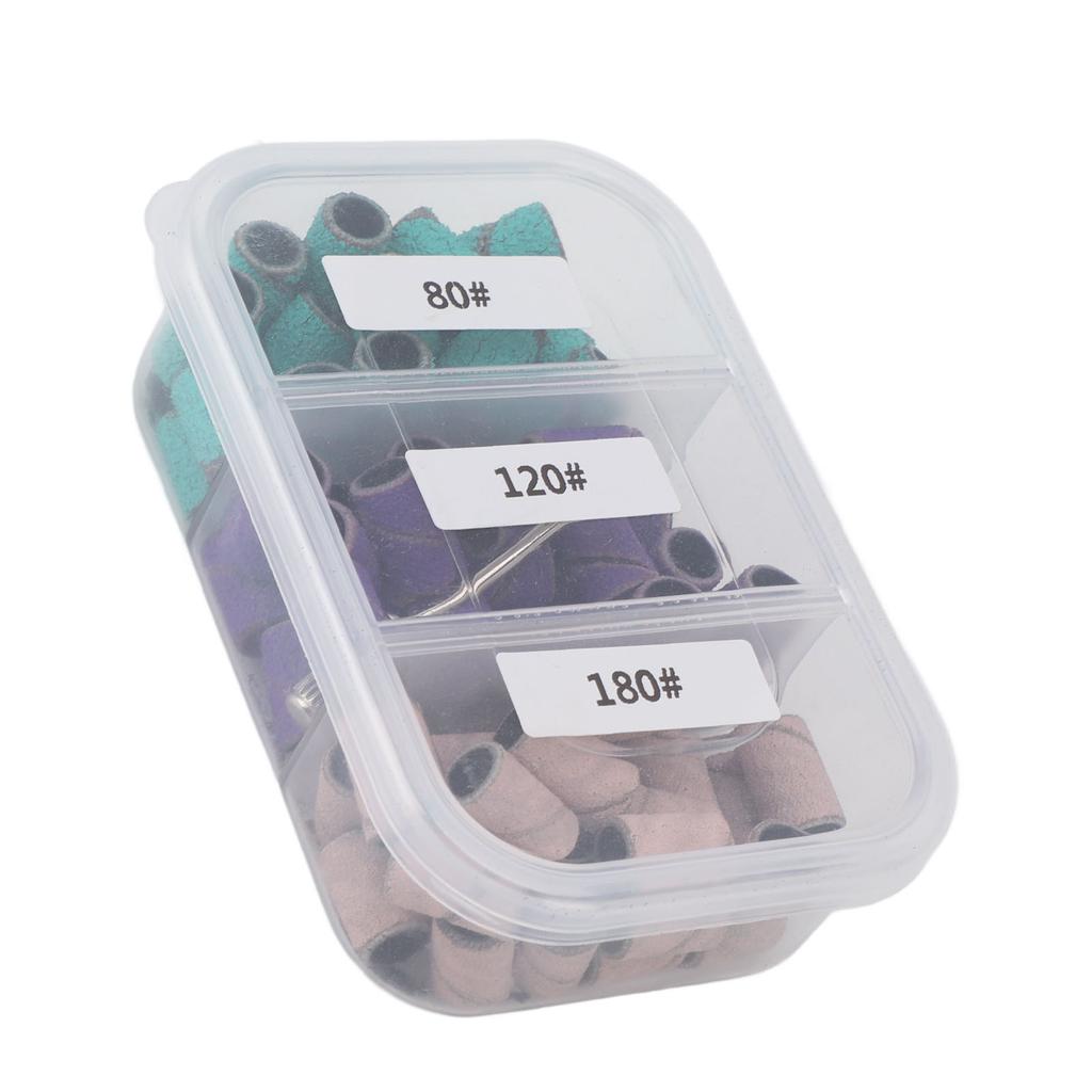 75 buc bandă mică de șlefuit pentru manichiură 80# 120# 180# Banda de șlefuit profesională pentru exfoliere pentru pediatrie