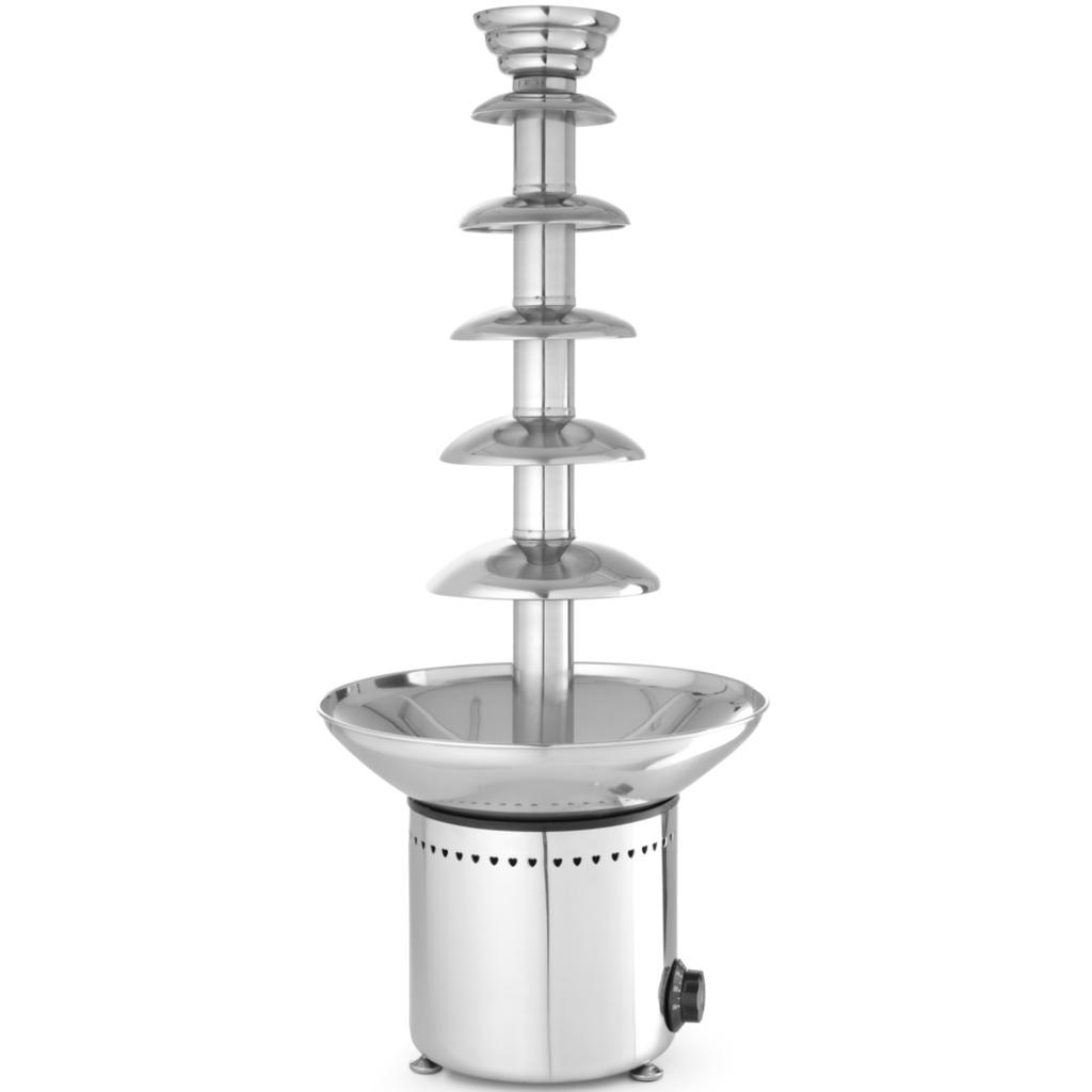 Chocolate fondue fountain 6 levels steel 300 W Hendi 274163