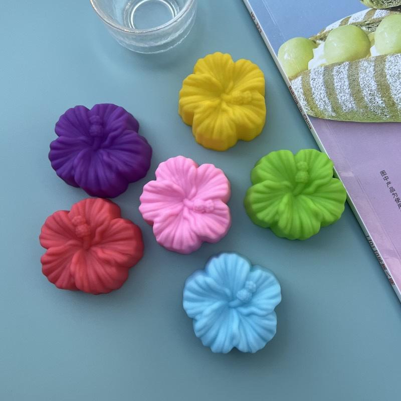 10pcs/lot 5cm Various Flower Designs Silicone Mold Chocolate Pudding Ice Mould Cupcake Cake Tools DIY Mini Soap Candle Molds