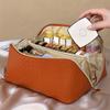 Borsa Cosmetica da Viaggio Grande Capacità Multifunzionale Impermeabile Portatile Organizzatore Trucco con Manico Ideale per Viaggio