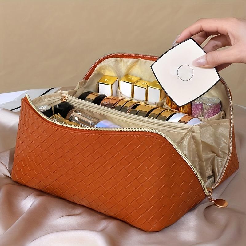 Borsa Cosmetica da Viaggio Grande Capacità Multifunzionale Impermeabile Portatile Organizzatore Trucco con Manico Ideale per Viaggio