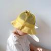 Cartoon Kids Summer Sun Hat With Large Brim And Breathable Polyester For Outdoor Play