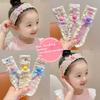 1/3Pcs Sweet Cute Baby Headbands Bangs Stickers Girls Princess Hair Artifact Kids Headwear Photography Props