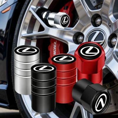 4pcs Car Wheel Tire Valve Stem Caps Airtight Cover For RX330 Fsport IS200 IS250 RX350 GX NX300h Ct200h Auto Accessories