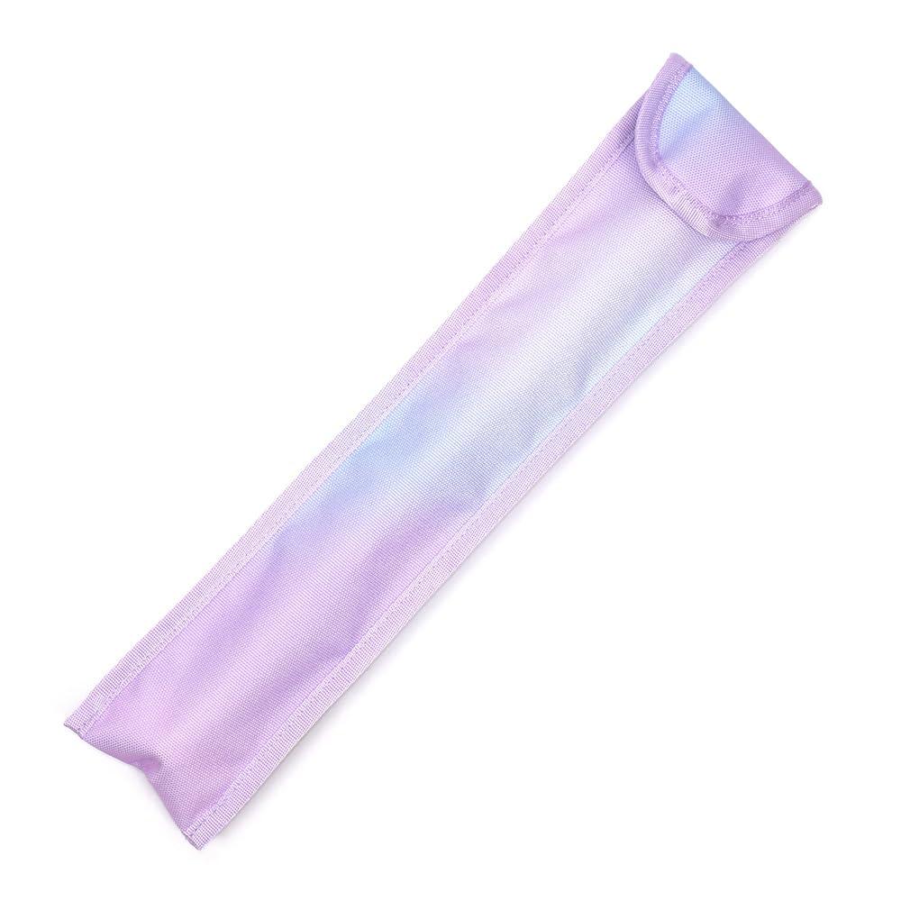 COLORFUL CANDY STYLE Recorder CaseRuler Case, Water-Repellent & Lightweight, Aurora Color, Water-Repellent, Lightweight, Attaches to Schoolbag, Fits