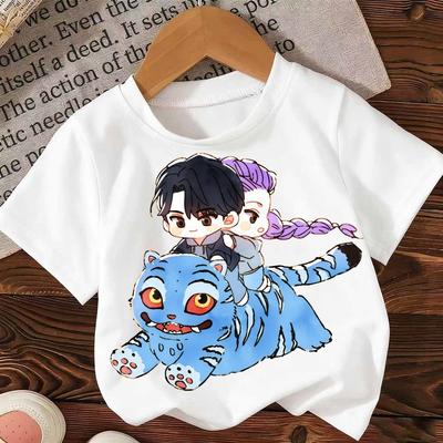Kpop Witch Hunter Rumi Mila Zoi Short-sleeved Summer Casual T-shirt for Boys, Girls and Children