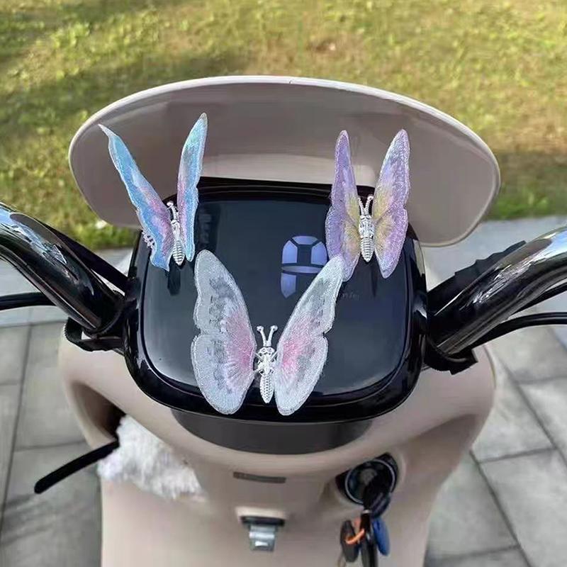 Moving Butterfly Car Dashboard Decor Auto Center Console Air Vent Decorative Ornament Car Interior Car Accessories