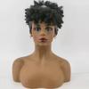 Short Kinky Curly Headband Wig Ombre Afro Curly Wig with Head Band Synthetic Scarf Wigs for Women Cosplay Hair High Temperature