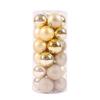 5cm Christmas Ornament Set: Electroplated Plastic Hanging Balls