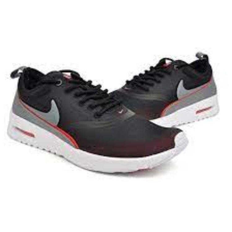 Nike Air Max Thea Ultra Black Cool Grey Bright Crimson (Womens) Women Sneakers 844926-003