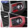For Porsche Cayenne 2018      LHD RHD Car Headlight Switch Car Interior Real Soft Carbon Fiber Sticker