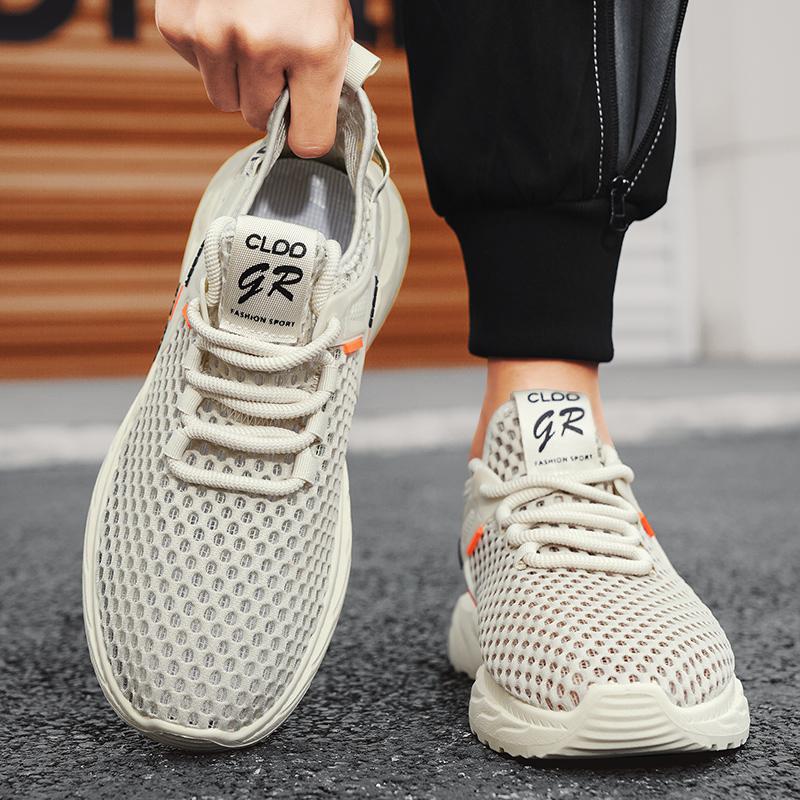 Summer hollow big net running shoes sports shoes student dad mesh shoes outdoor casual shoes