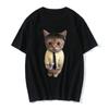 Funny Cat Print Women Casual T-Shirt Women Men Summer Harajuku T Shirts Girl Boy Casual Fashion Clothes