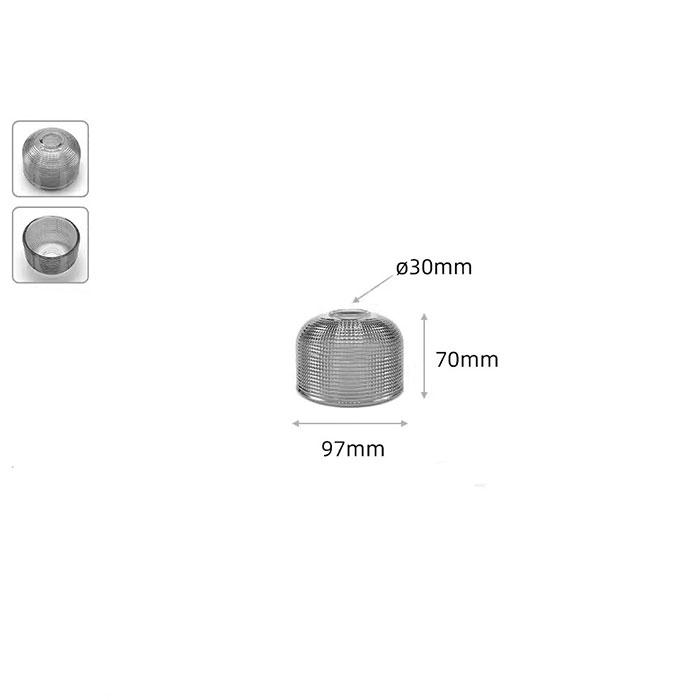 Clear Frost 30mm opening E14 Glass Lamp Shades Replacement,Green Amber 3cm Hole Glass Lampshade Cover for E12 Candle Wall Lights