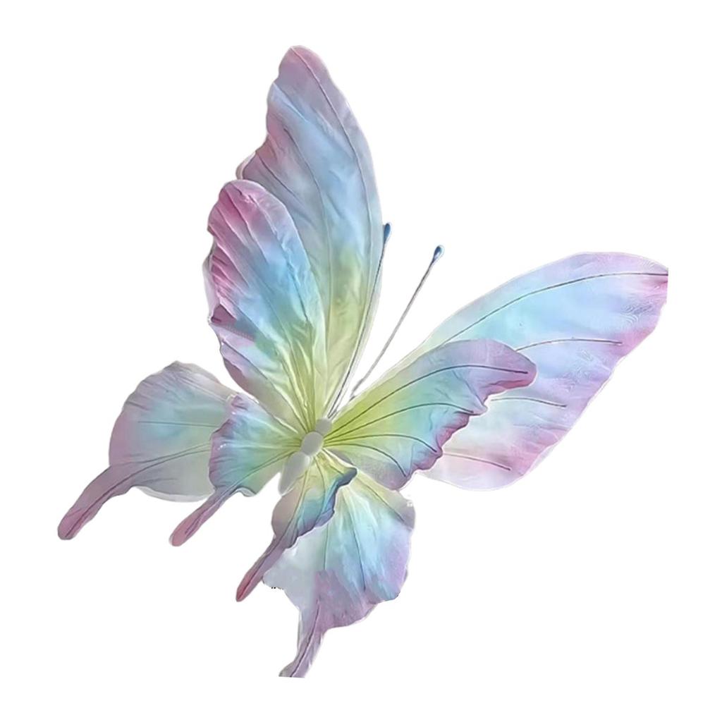 Giant Gauze Fake Butterfly Artificial for Wedding Bedroom Birthday 40cm