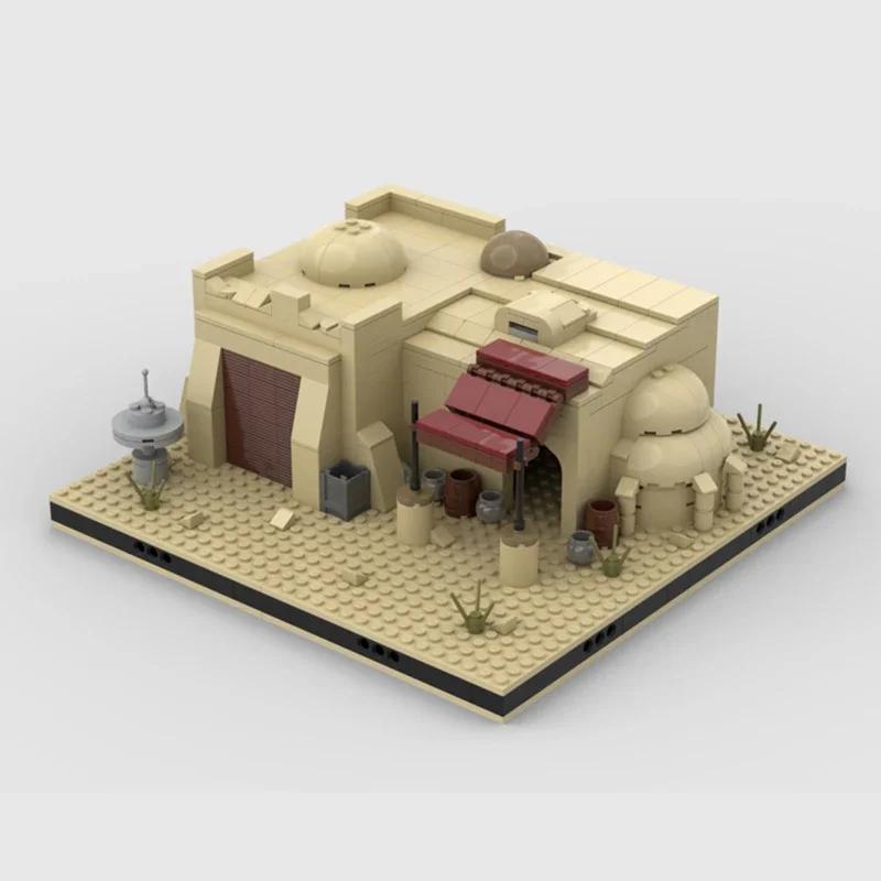 Popular Star Movie Model Moc Building Bricks Modular Space Desert House Technology Blocks Gifts Christmas Toys DIY Sets Assembly