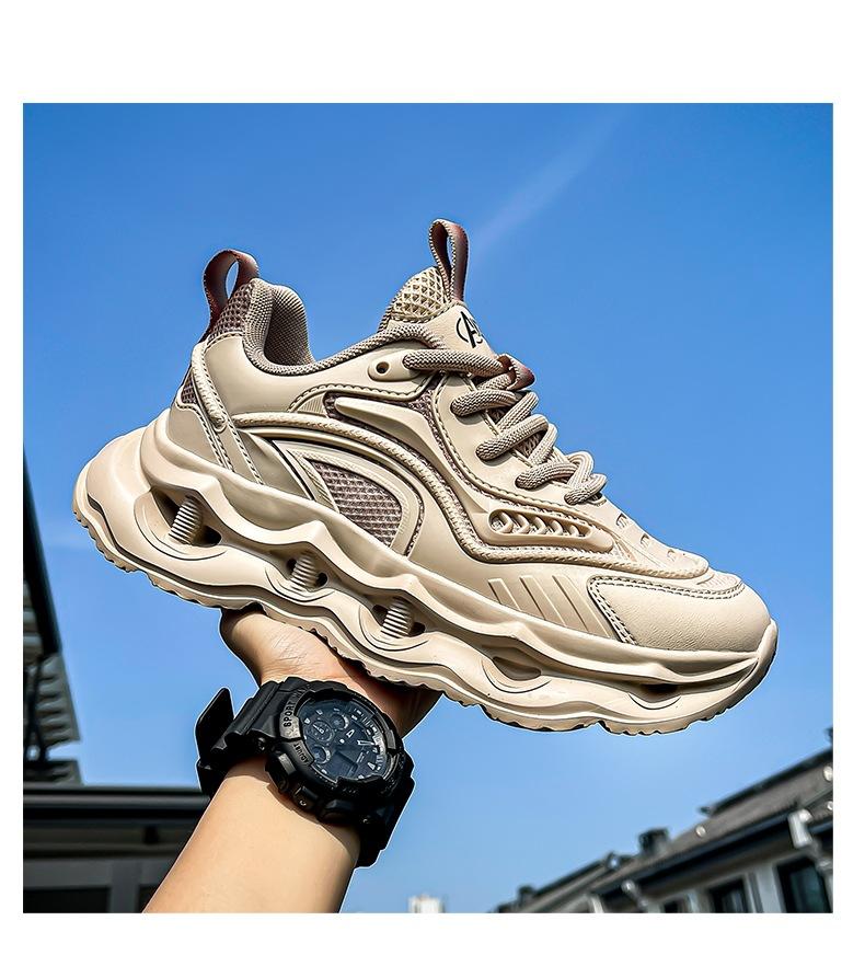 2025 Dad Shoes Men's Summer Breathable Mesh Sports Men's Shoes Youth Casual Height-increasing Running Shoes 2025 New