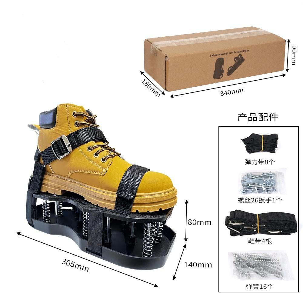 4.2cm Garden Hand Tools Manual Aerators Nail Inflate Shoe Carbon Steel with Spring Earth Plant Lazy Tools 2 Colors Man