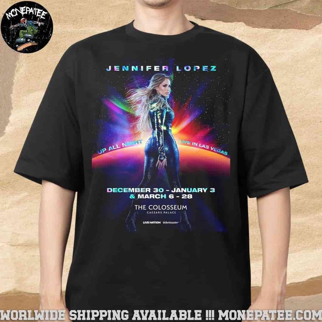 Jennifer.Lopez In Las Vegas Dec 30 2026 Jan 3 2026 Merchandise T-Shirt All Size