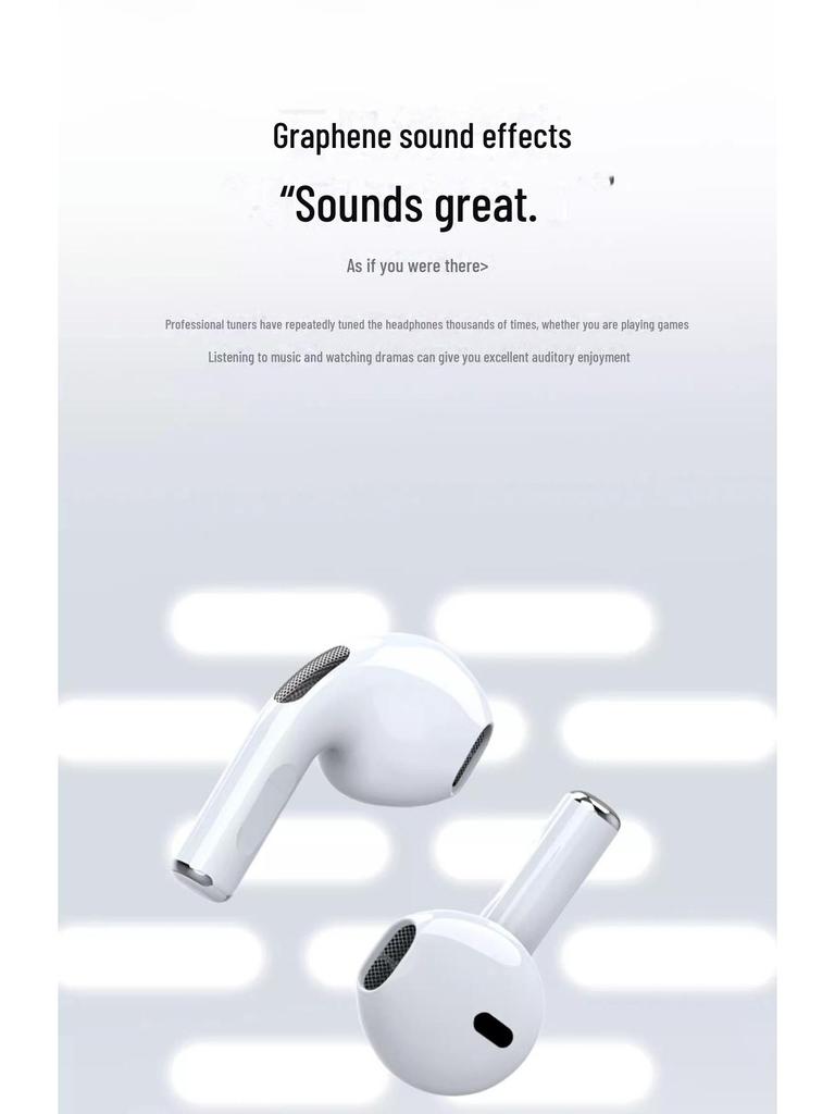 4. Gen Pro4TWS 2024 Bluetooth-Headset: Echte kabellose geräuschunterdrückende, hochwertige Sport-Ohrhörer