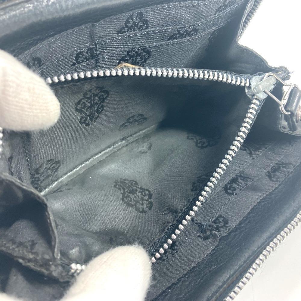 CHROME HEARTS logo Zip Around Long Wallet Long Wallet Nylon Black