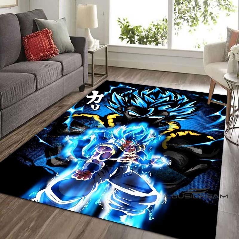 Tappeto Dragon Ball Beerus, Il Dio della Distruzione, Adatto per Camere da Letto, Soggiorni e Balconi; Tappetino Antiscivolo per Pavimenti.