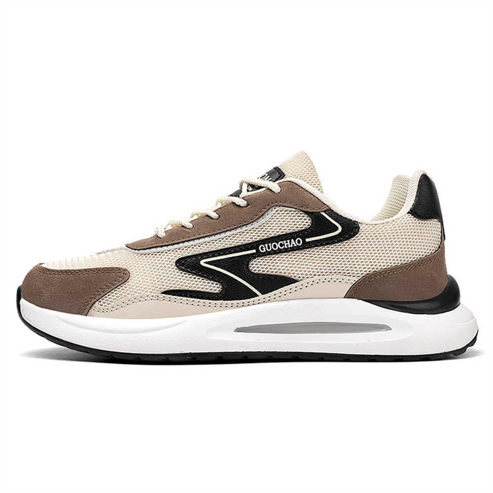 Fashion Tied Brown Men's Shoes Luxury Sneakers Walking Panske Boty Men's Shoes Models Sport Brand Name Shoos Runner Sneskers Kit