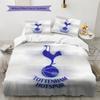 Tottenham Hotspur F.C Pattern Bedding Quilt Set  Home Decoration  Gift (1 * Duvet Cover + 2 * Pillowcase  Without Core)