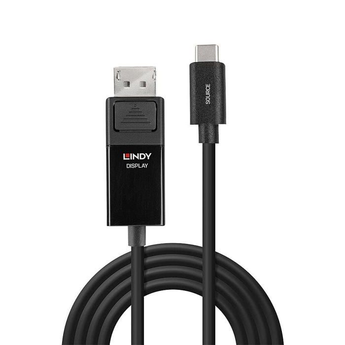Câble Adaptateur USB Type C vers DisplayPort - Lindy - 43341 - 8K60 - 1m - HDR
