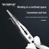 8 Inch Japanese Industrial-Grade Long Nose Pliers with Anti-Slip Grip