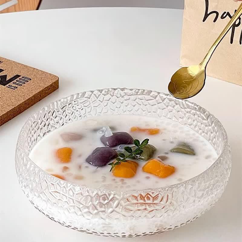 European Style Glass Salad & Dessert Bowl