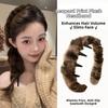 Tooth Comb Fuzzy Fur Headbands U-shaped Plush Hair Bands  Women's Hair Accessories