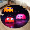 Pac-Man Round Area Rug,Carpet Rug for Living Room Bedroom Sofa Playroom Decor,Non-slip Floor Mat