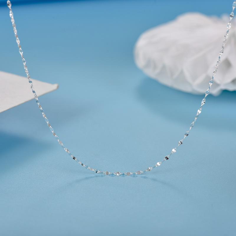 Pure Silver 999 Lip Chain Pendant Necklace - Versatile Hot-Selling Silver Accessory