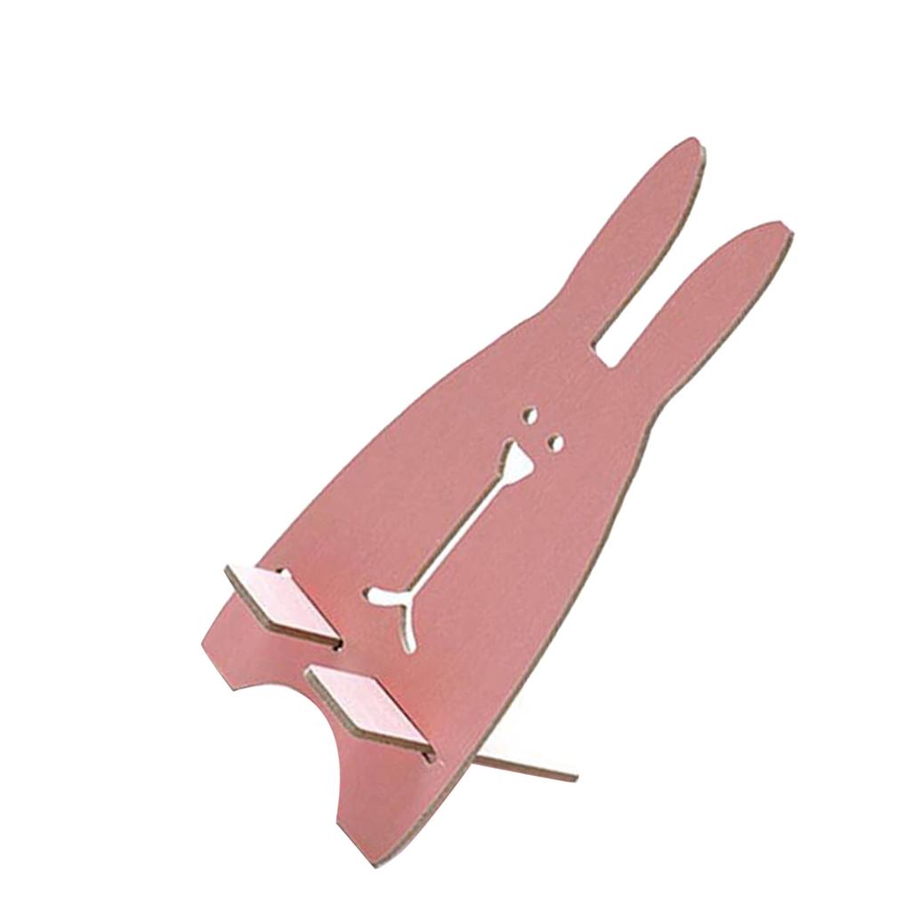 Original DIY Wooden Mobile Phone Stand Lovely Rabbit Cell Phone Holder