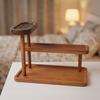 Desktop Display Stand Solid Wood Rack Stable Structure Versatile Organizer Simple Style Office Storage Bracket