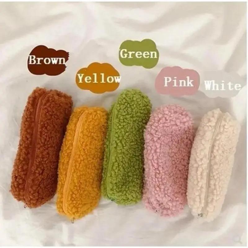 1 Pcs Korean Style Stationery Kawaii Pencil Case for Kids Gift Canvas Simple Pen Storage Bag Student School Office Supplies