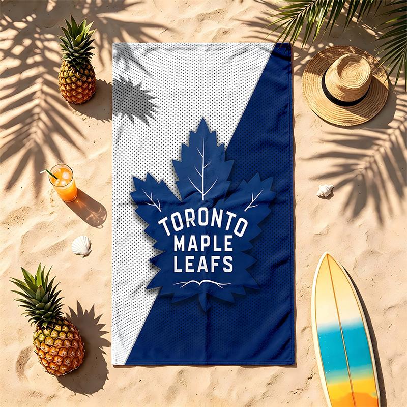 Toronto Maple Leafs (1) Thema Strandtuch Sandabweisend Weich Und Bequem Geeignet Für Den Pool Camping Yoga Und Tauchen Ein Reise
