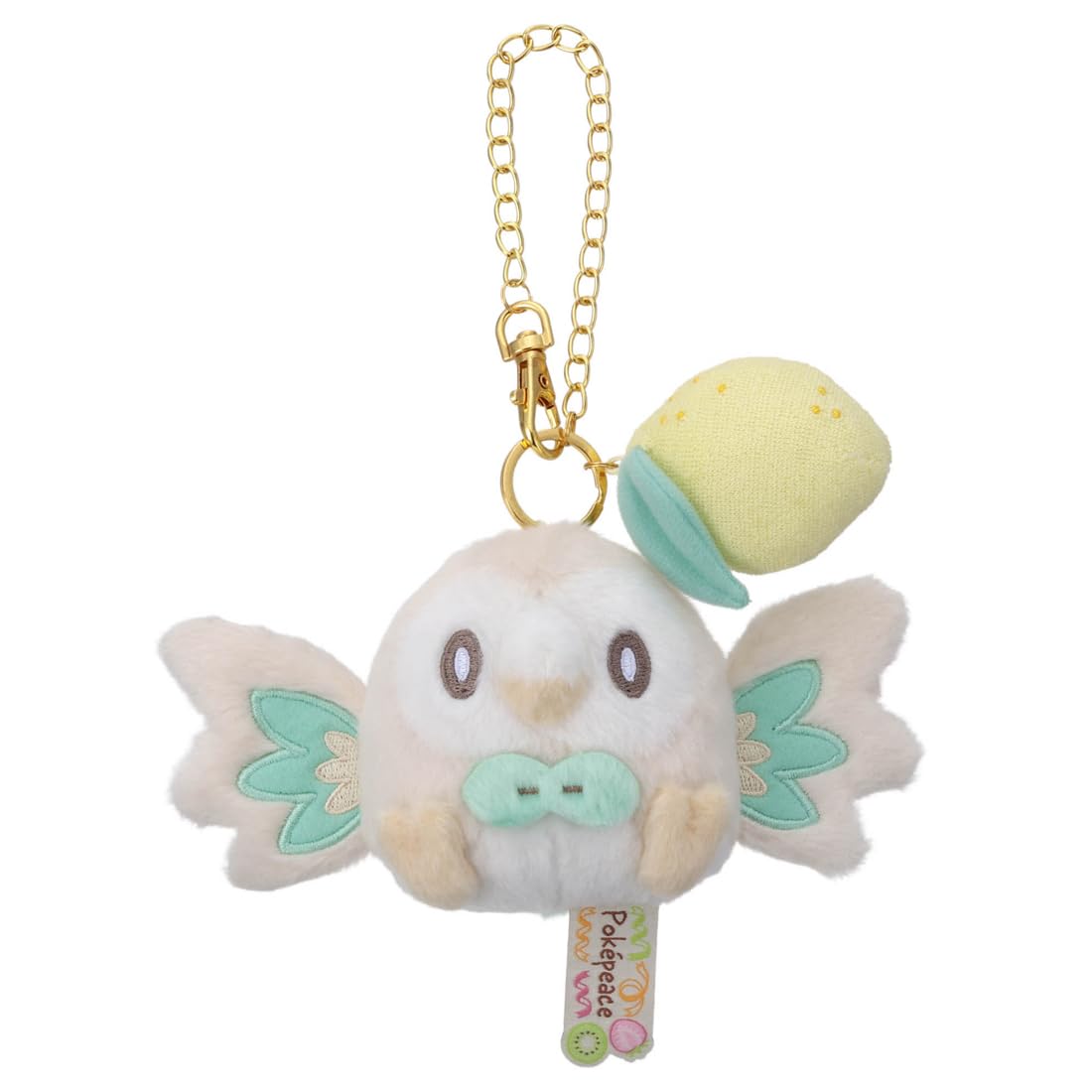 

Takara Tomy Arts Pokémon PokéPiece Plush Mascot with Chain (Colorful Ver.) Rowlet Plush Toy, Approx. 16cm Wide