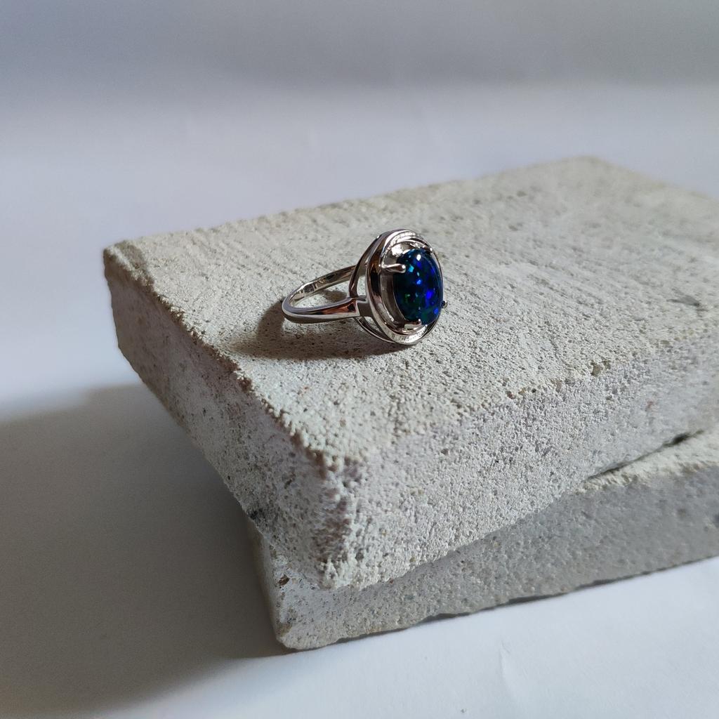 Серебряное кольцо с опалом 1.003ct (2125501)