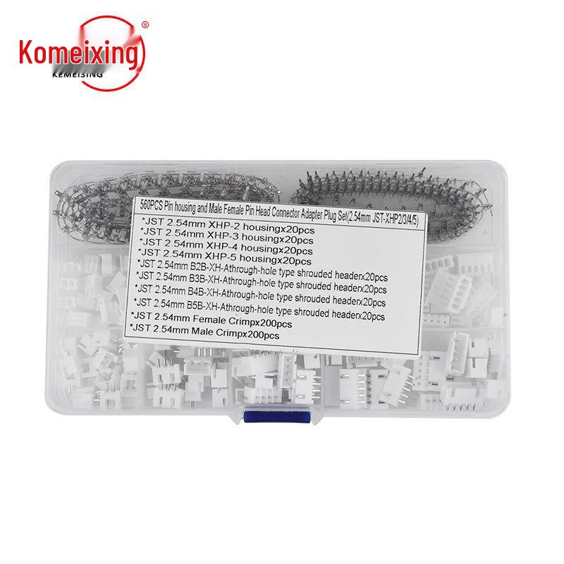 560PCS JST-XH Terminal Connector Set, 2-5 PIN, 2.54mm