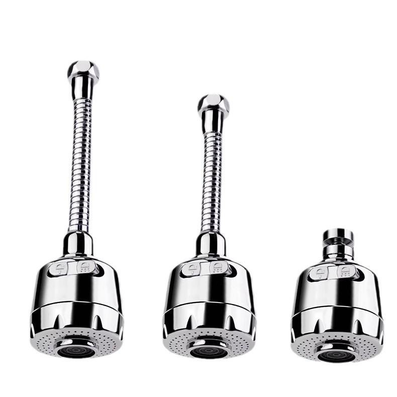 Univerzální otočný nástavec na kuchyňskou baterii proti stříkání se sprchovou hlavicí