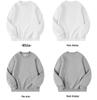 2025 Fleece-Lined Drop Shoulder Cotton Sweatshirt - Thickened Round Neck Workwear with Logo